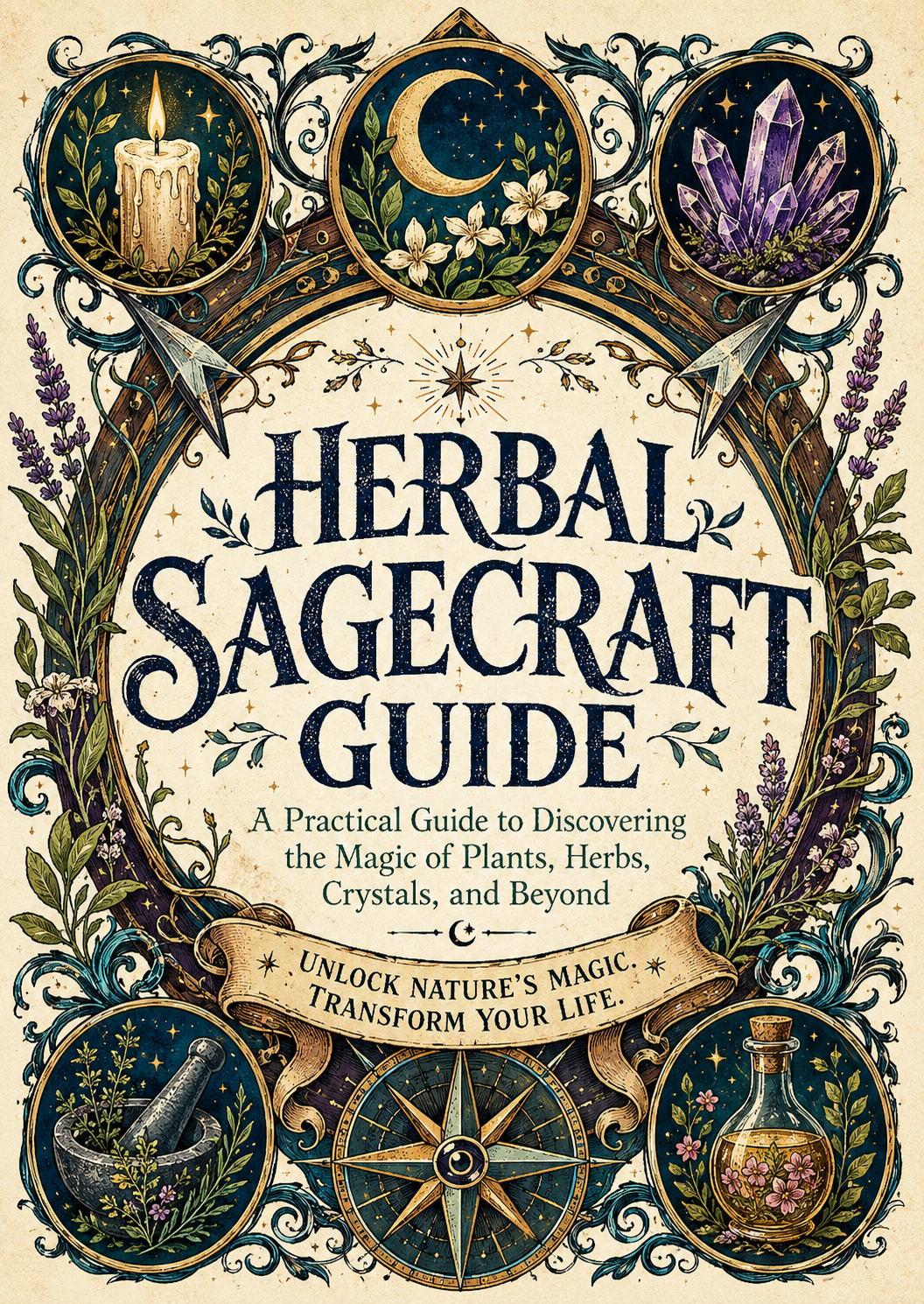 Herbal Sagecraft Guide: A Practical Guide to Discovering the Magic of Plants, Herbs, Crystals, and Beyond